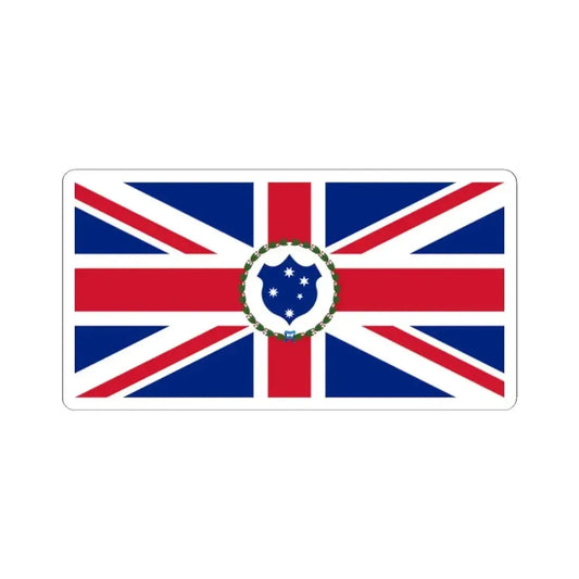 Flag of the Governor of Victoria 1870-1877 (Australia) STICKER Vinyl Kiss-Cut Decal 2 Inch White - The Sticker Space