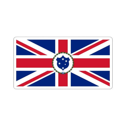 Flag of the Governor of Victoria 1870-1877 (Australia) STICKER Vinyl Kiss-Cut Decal 3 Inch White - The Sticker Space