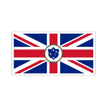 Flag of the Governor of Victoria 1870-1877 (Australia) STICKER Vinyl Kiss-Cut Decal 4 Inch White - The Sticker Space