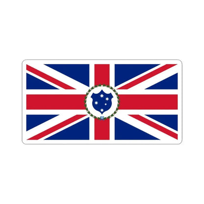 Flag of the Governor of Victoria 1870-1877 (Australia) STICKER Vinyl Kiss-Cut Decal 6 Inch White - The Sticker Space