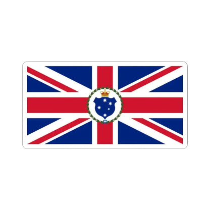 Flag of the Governor of Victoria 1877-1901 (Australia) STICKER Vinyl Kiss-Cut Decal 2 Inch White - The Sticker Space