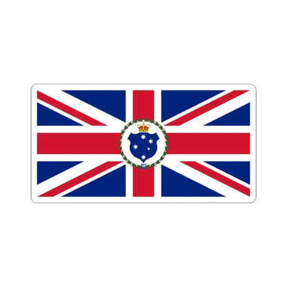 Flag of the Governor of Victoria 1877-1901 (Australia) STICKER Vinyl Kiss-Cut Decal 3 Inch White - The Sticker Space