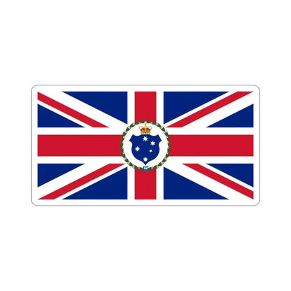 Flag of the Governor of Victoria 1877-1901 (Australia) STICKER Vinyl Kiss-Cut Decal 6 Inch White - The Sticker Space