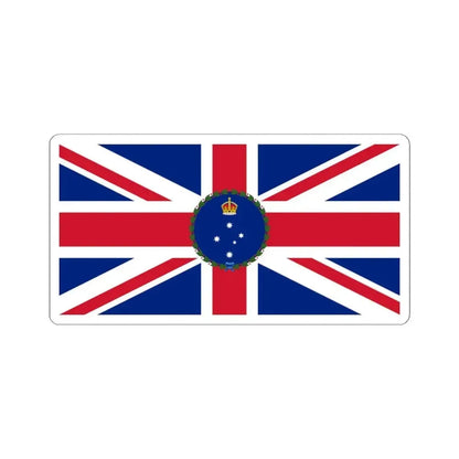 Flag of the Governor of Victoria 1903-1952 (Australia) STICKER Vinyl Kiss-Cut Decal 4 Inch White - The Sticker Space