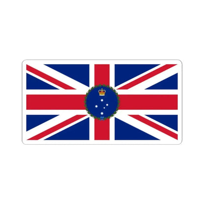 Flag of the Governor of Victoria 1952-1984 (Australia) STICKER Vinyl Kiss-Cut Decal 2 Inch White - The Sticker Space