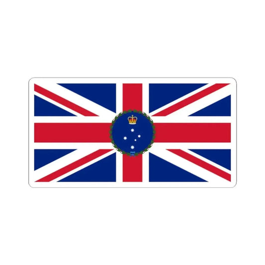 Flag of the Governor of Victoria 1952-1984 (Australia) STICKER Vinyl Kiss-Cut Decal 2 Inch White - The Sticker Space