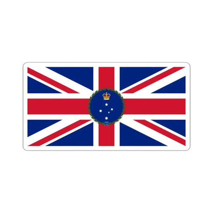 Flag of the Governor of Victoria 1952-1984 (Australia) STICKER Vinyl Kiss-Cut Decal 3 Inch White - The Sticker Space