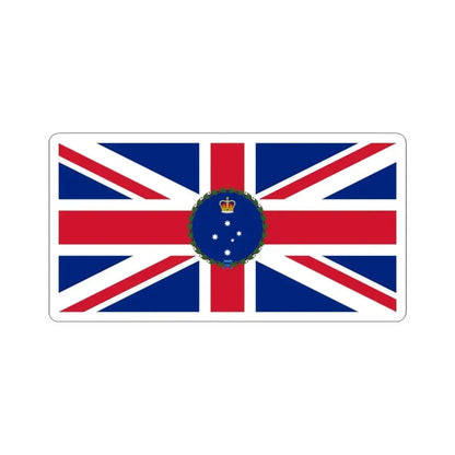 Flag of the Governor of Victoria 1952-1984 (Australia) STICKER Vinyl Kiss-Cut Decal 6 Inch White - The Sticker Space