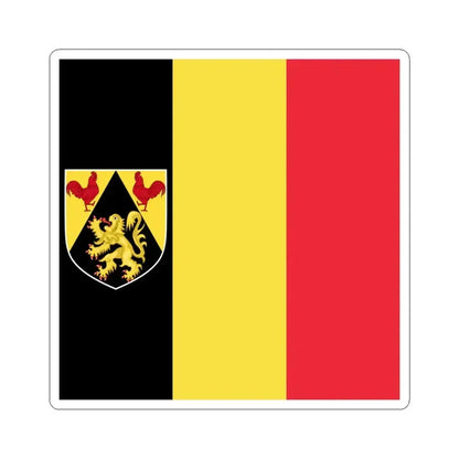 Flag of the Governor of Walloon Brabant (Belgium) STICKER Vinyl Kiss-Cut Decal 6 Inch White - The Sticker Space