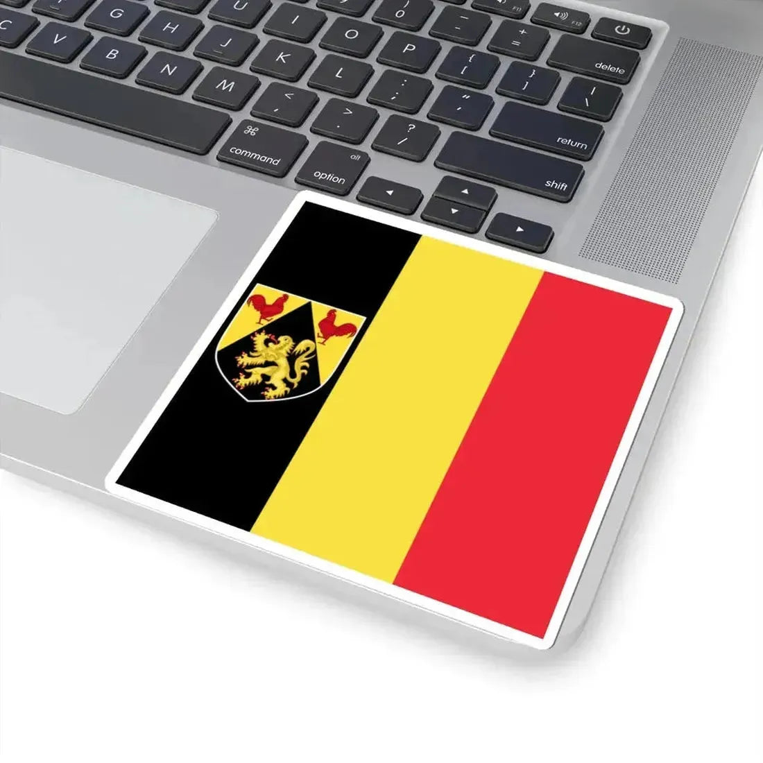 Flag of the Governor of Walloon Brabant (Belgium) STICKER Vinyl Kiss-Cut Decal - The Sticker Space