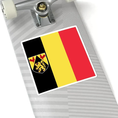 Flag of the Governor of Walloon Brabant (Belgium) STICKER Vinyl Kiss-Cut Decal - The Sticker Space