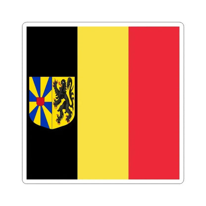 Flag of the Governor of West Flanders (Belgium) STICKER Vinyl Kiss-Cut Decal 6 Inch White - The Sticker Space