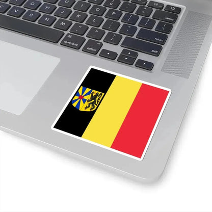 Flag of the Governor of West Flanders (Belgium) STICKER Vinyl Kiss-Cut Decal - The Sticker Space