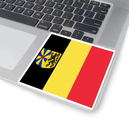 Flag of the Governor of West Flanders (Belgium) STICKER Vinyl Kiss-Cut Decal - The Sticker Space