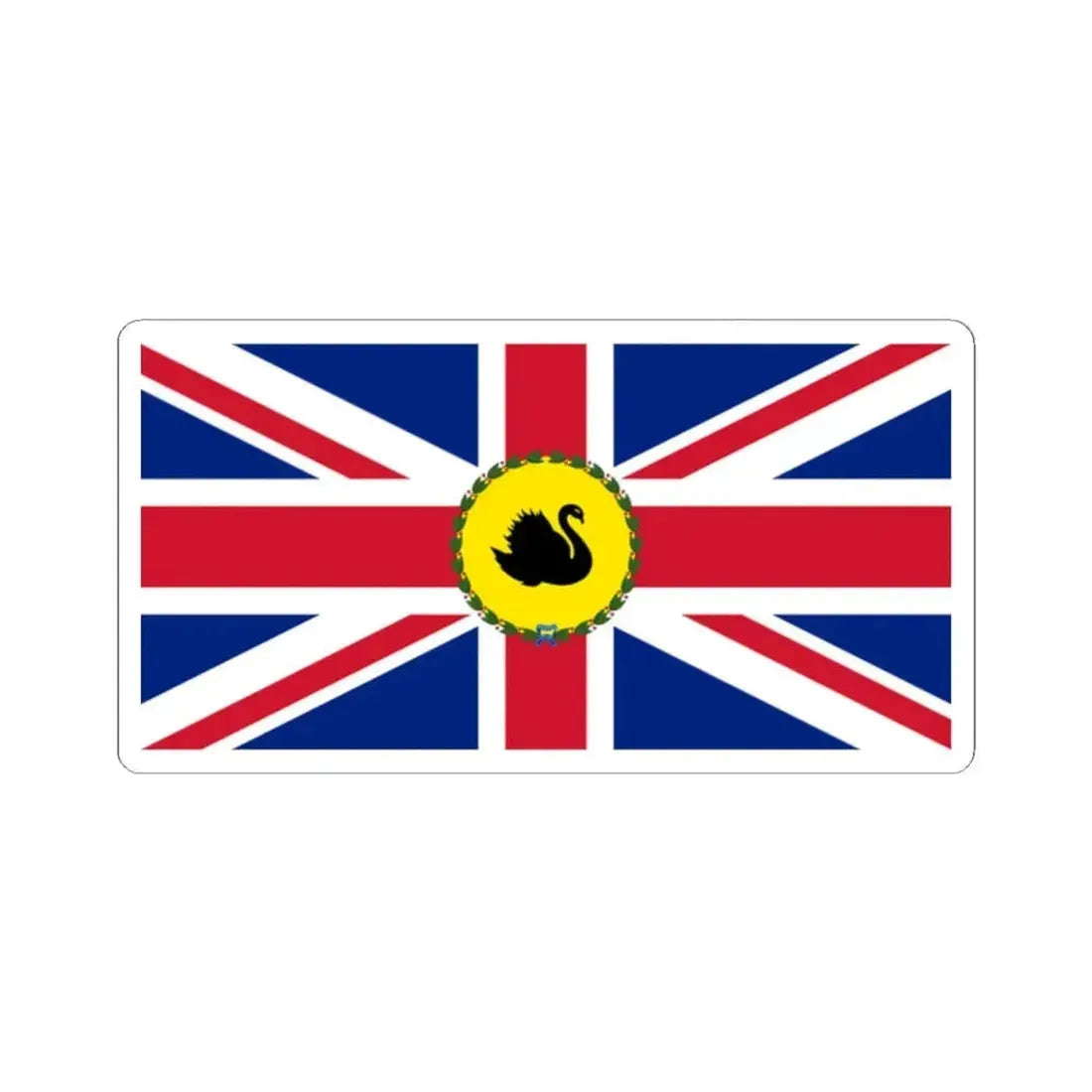 Flag of the Governor of Western Australia 1870-1953 (Australia) STICKER Vinyl Kiss-Cut Decal 2 Inch White - The Sticker Space
