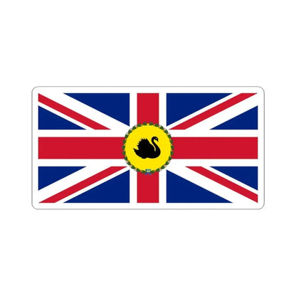 Flag of the Governor of Western Australia 1870-1953 (Australia) STICKER Vinyl Kiss-Cut Decal 3 Inch White - The Sticker Space