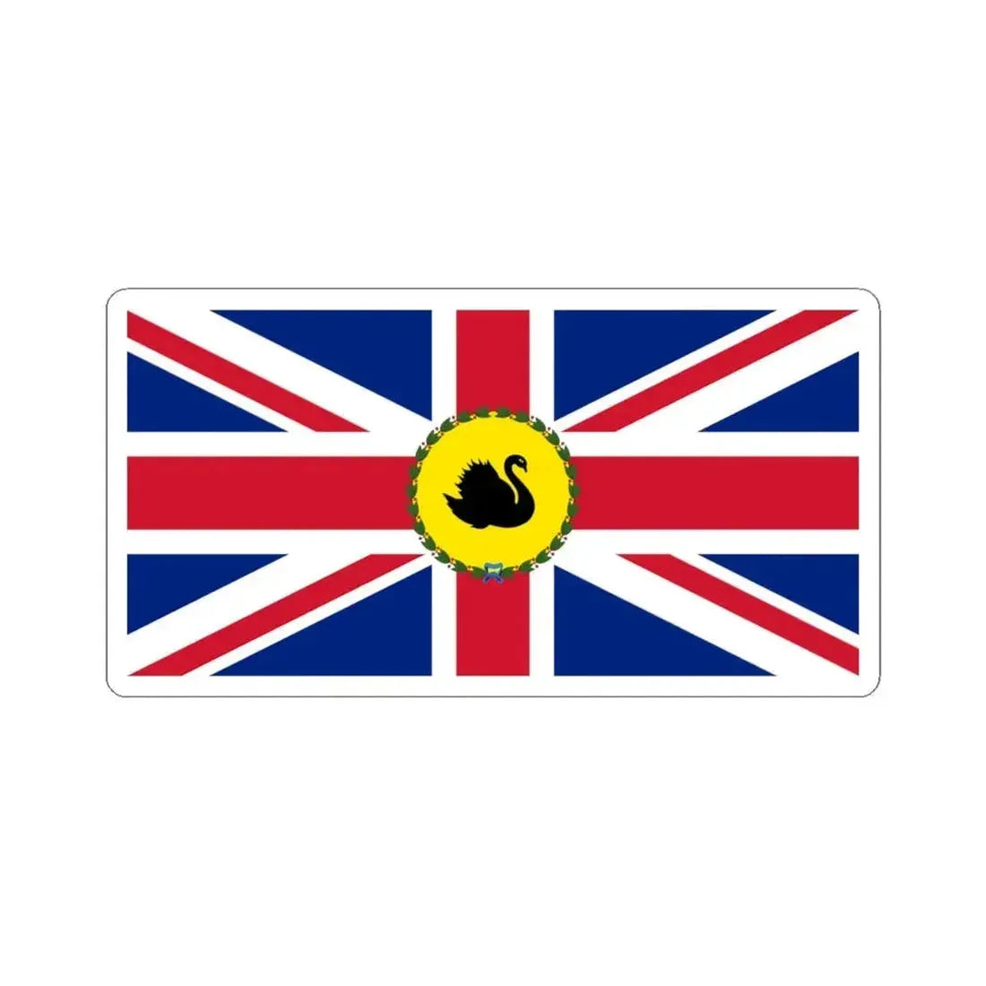Flag of the Governor of Western Australia 1870-1953 (Australia) STICKER Vinyl Kiss-Cut Decal 6 Inch White - The Sticker Space