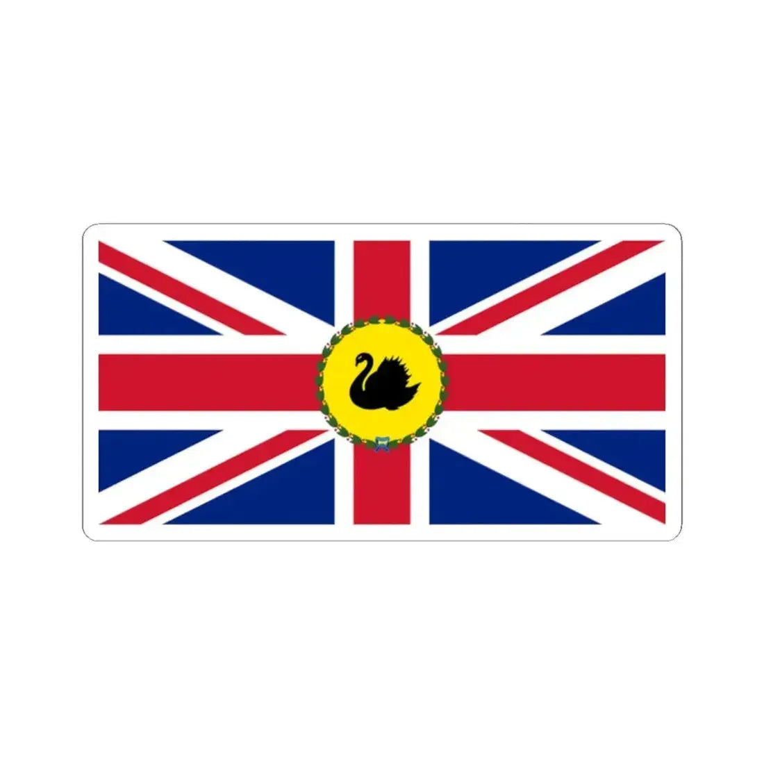 Flag of the Governor of Western Australia 1953-1988 (Australia) STICKER Vinyl Kiss-Cut Decal 2 Inch White - The Sticker Space