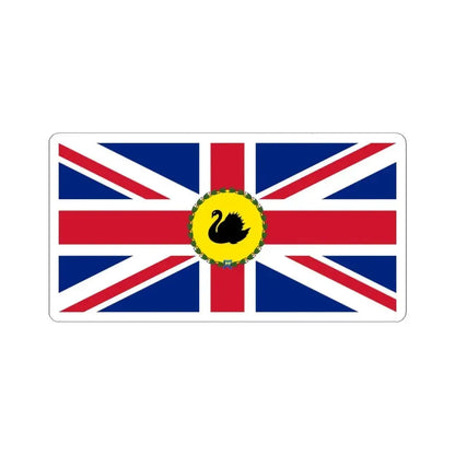 Flag of the Governor of Western Australia 1953-1988 (Australia) STICKER Vinyl Kiss-Cut Decal 4 Inch White - The Sticker Space