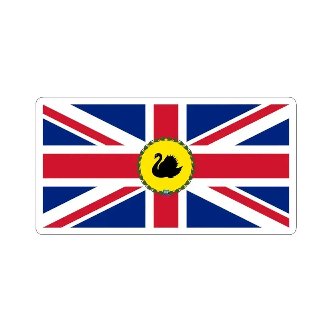 Flag of the Governor of Western Australia 1953-1988 (Australia) STICKER Vinyl Kiss-Cut Decal 6 Inch White - The Sticker Space