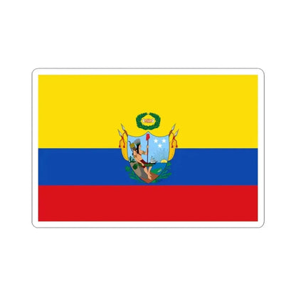 Flag of the Gran Colombia 1819-1820 version 2 (Colombia) STICKER Vinyl Kiss-Cut Decal 3 Inch White - The Sticker Space