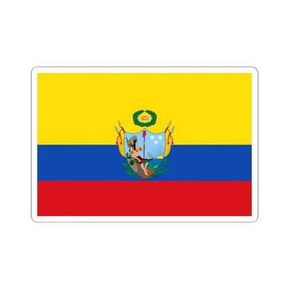 Flag of the Gran Colombia 1819-1820 version 2 (Colombia) STICKER Vinyl Kiss-Cut Decal 4 Inch White - The Sticker Space