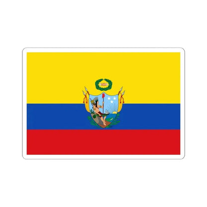 Flag of the Gran Colombia 1819-1820 version 2 (Colombia) STICKER Vinyl Kiss-Cut Decal 6 Inch White - The Sticker Space
