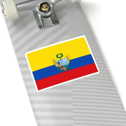 Flag of the Gran Colombia 1819-1820 version 2 (Colombia) STICKER Vinyl Kiss-Cut Decal - The Sticker Space