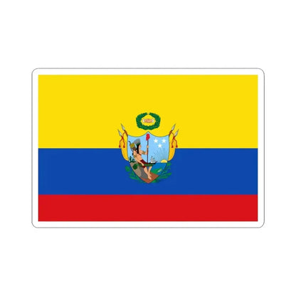 Flag of the Gran Colombia 1819-1820 version 3 (Colombia) STICKER Vinyl Kiss-Cut Decal 3 Inch White - The Sticker Space