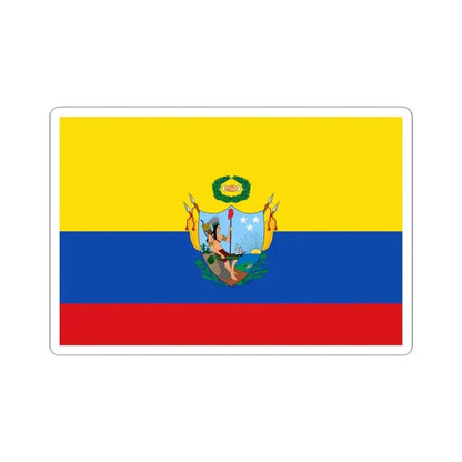 Flag of the Gran Colombia 1819-1820 version 3 (Colombia) STICKER Vinyl Kiss-Cut Decal 4 Inch White - The Sticker Space