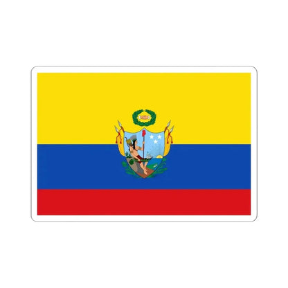 Flag of the Gran Colombia 1819-1820 version 3 (Colombia) STICKER Vinyl Kiss-Cut Decal 6 Inch White - The Sticker Space