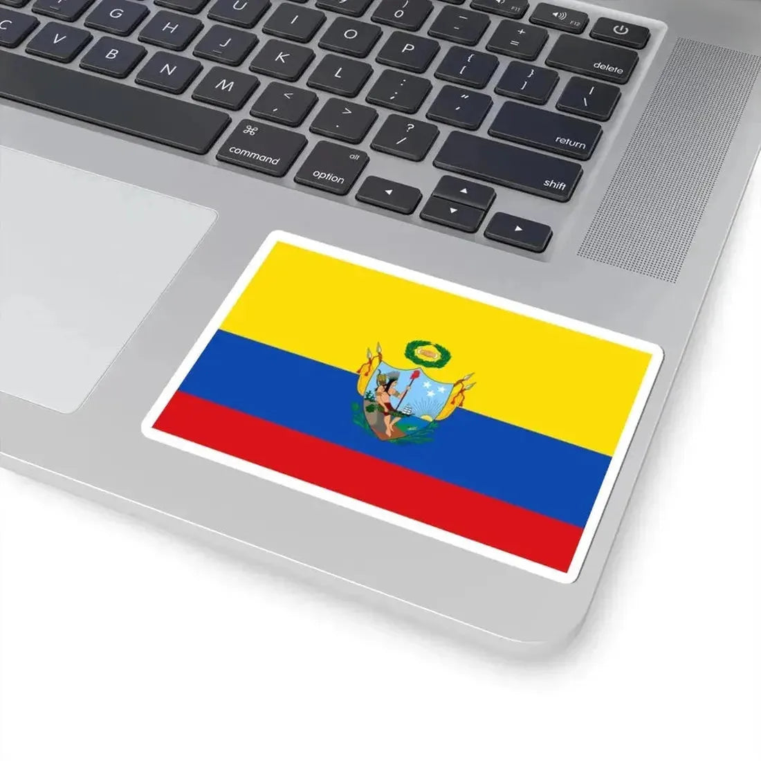 Flag of the Gran Colombia 1819-1820 version 3 (Colombia) STICKER Vinyl Kiss-Cut Decal - The Sticker Space