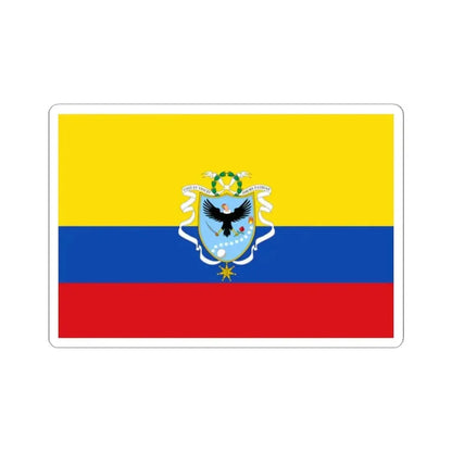 Flag of the Gran Colombia 1820-1821 version 2 (Colombia) STICKER Vinyl Kiss-Cut Decal 2 Inch White - The Sticker Space