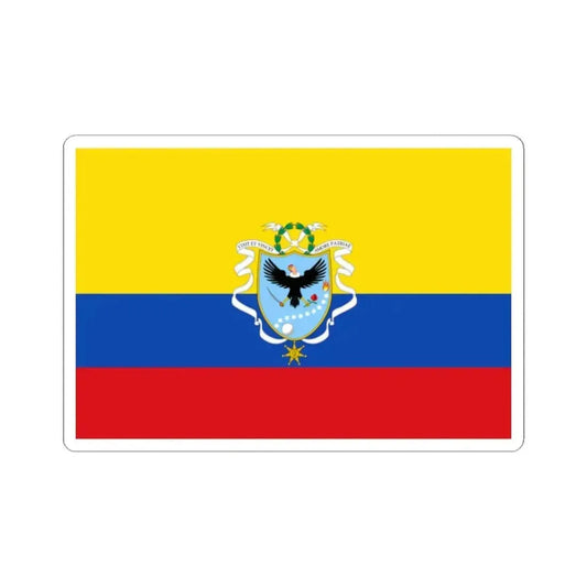 Flag of the Gran Colombia 1820-1821 version 2 (Colombia) STICKER Vinyl Kiss-Cut Decal 2 Inch White - The Sticker Space