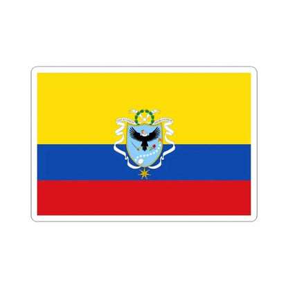 Flag of the Gran Colombia 1820-1821 version 2 (Colombia) STICKER Vinyl Kiss-Cut Decal 3 Inch White - The Sticker Space