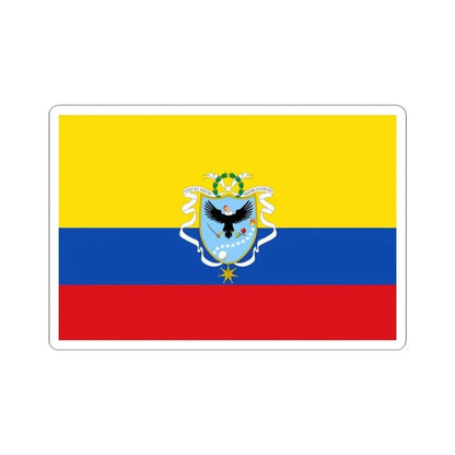 Flag of the Gran Colombia 1820-1821 version 2 (Colombia) STICKER Vinyl Kiss-Cut Decal 4 Inch White - The Sticker Space