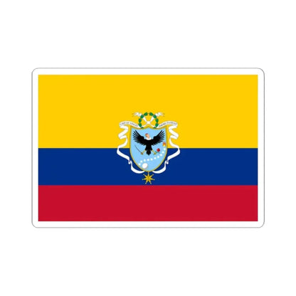 Flag of the Gran Colombia 1820-1821 version 2 recolor (Colombia) STICKER Vinyl Kiss-Cut Decal 2 Inch White - The Sticker Space