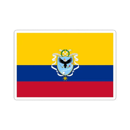 Flag of the Gran Colombia 1820-1821 version 2 recolor (Colombia) STICKER Vinyl Kiss-Cut Decal 3 Inch White - The Sticker Space