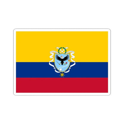 Flag of the Gran Colombia 1820-1821 version 2 recolor (Colombia) STICKER Vinyl Kiss-Cut Decal 4 Inch White - The Sticker Space