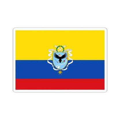 Flag of the Gran Colombia 1820-1821 version 3 (Colombia) STICKER Vinyl Kiss-Cut Decal 2 Inch White - The Sticker Space