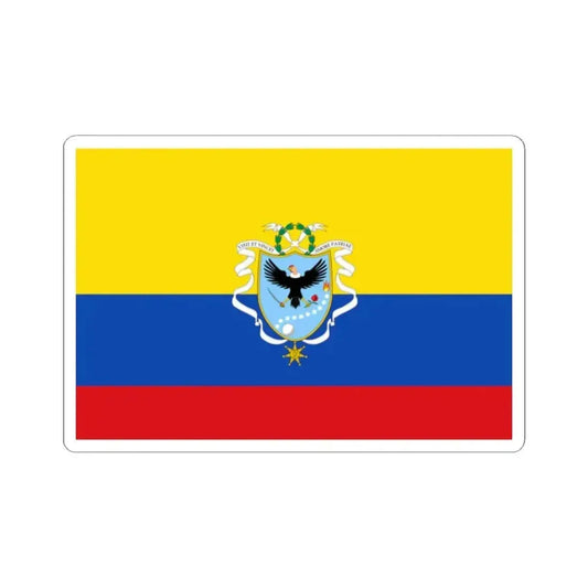 Flag of the Gran Colombia 1820-1821 version 3 (Colombia) STICKER Vinyl Kiss-Cut Decal 2 Inch White - The Sticker Space