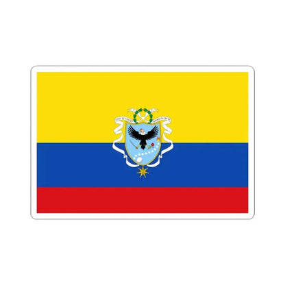 Flag of the Gran Colombia 1820-1821 version 3 (Colombia) STICKER Vinyl Kiss-Cut Decal 3 Inch White - The Sticker Space