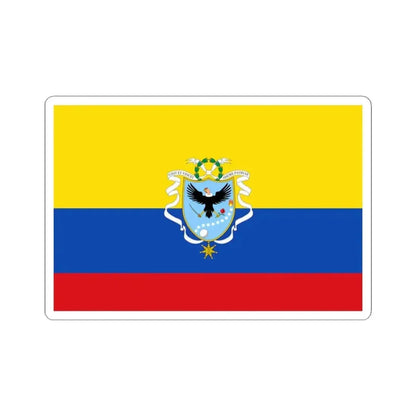 Flag of the Gran Colombia 1820-1821 version 3 (Colombia) STICKER Vinyl Kiss-Cut Decal 4 Inch White - The Sticker Space