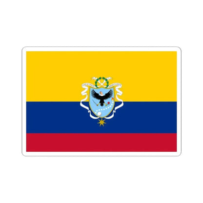 Flag of the Gran Colombia 1820-1821 version 3 recolor (Colombia) STICKER Vinyl Kiss-Cut Decal 2 Inch White - The Sticker Space