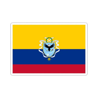 Flag of the Gran Colombia 1820-1821 version 3 recolor (Colombia) STICKER Vinyl Kiss-Cut Decal 3 Inch White - The Sticker Space