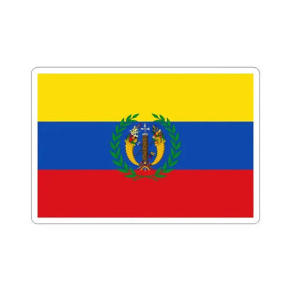Flag of the Gran Colombia 1821-1830 version 1 (Colombia) STICKER Vinyl Kiss-Cut Decal 4 Inch White - The Sticker Space