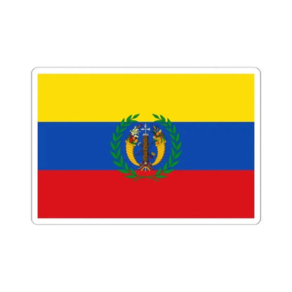 Flag of the Gran Colombia 1821-1830 version 1 (Colombia) STICKER Vinyl Kiss-Cut Decal 6 Inch White - The Sticker Space