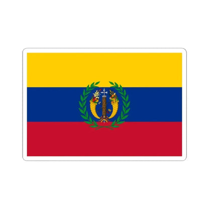 Flag of the Gran Colombia 1821-1830 version 1 recolor (Colombia) STICKER Vinyl Kiss-Cut Decal 2 Inch White - The Sticker Space