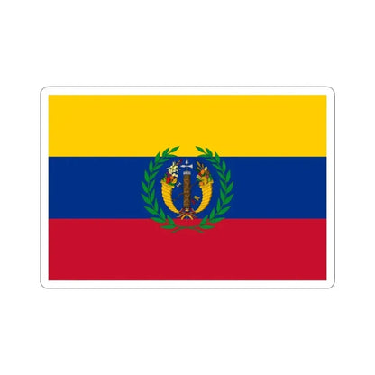 Flag of the Gran Colombia 1821-1830 version 1 recolor (Colombia) STICKER Vinyl Kiss-Cut Decal 3 Inch White - The Sticker Space