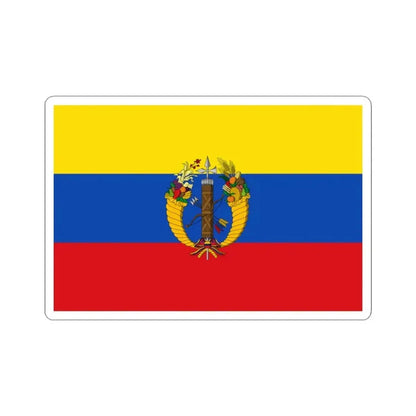 Flag of the Gran Colombia 1821-1830 version 2 (Colombia) STICKER Vinyl Kiss-Cut Decal 3 Inch White - The Sticker Space